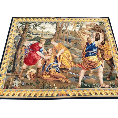 39 - VINTAGE FRENCH CLASSICAL TAPESTRY, 243cm x 182cm.