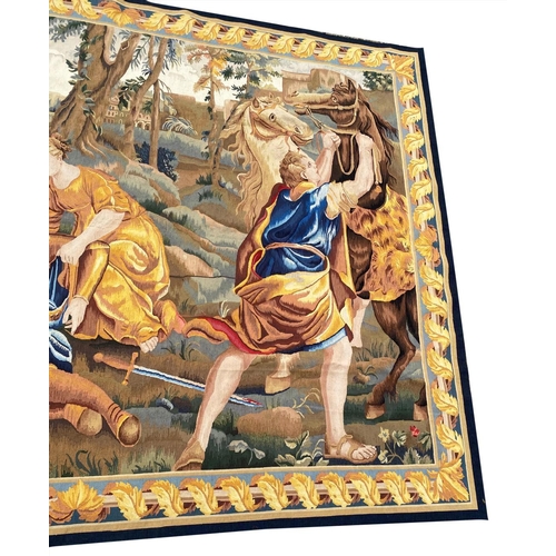 39 - VINTAGE FRENCH CLASSICAL TAPESTRY, 243cm x 182cm.