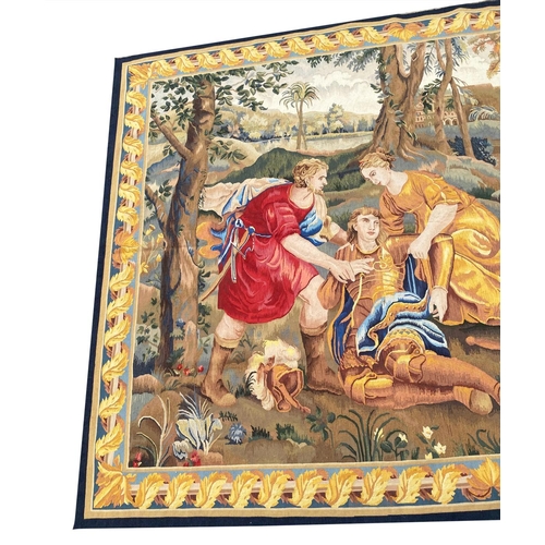 39 - VINTAGE FRENCH CLASSICAL TAPESTRY, 243cm x 182cm.