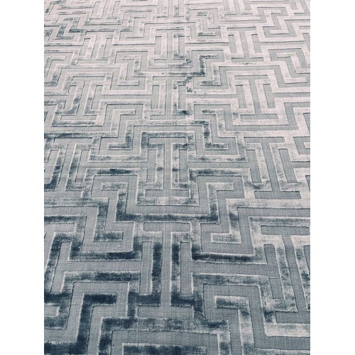 157 - CONTEMPORARY ART DECO DESIGN BAMBOO SILK CARPET, 370cm x 270cm.