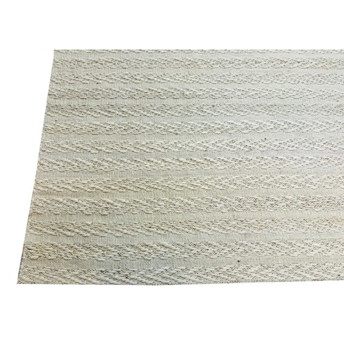 160 - NATURAL WOVEN JUTE CARPET, 303cm x 250cm.