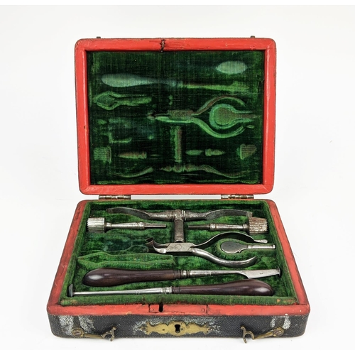 5 - NEUROLOGICAL TREPANNING SURGEONS INSTRUMENTS, 18th century, comprising baluster turned handled tools... 