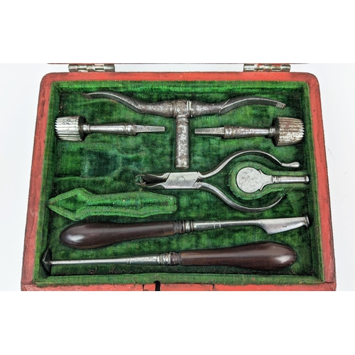 5 - NEUROLOGICAL TREPANNING SURGEONS INSTRUMENTS, 18th century, comprising baluster turned handled tools... 