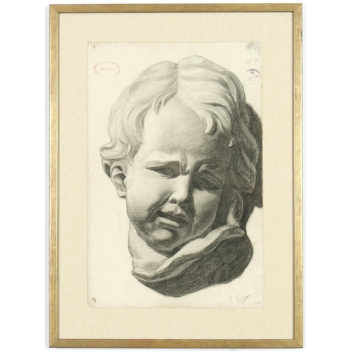 122 - A SET OF 6 FRENCH CLASSICAL PENCIL DRAWINGS, early 1900’s various sizes. (6)