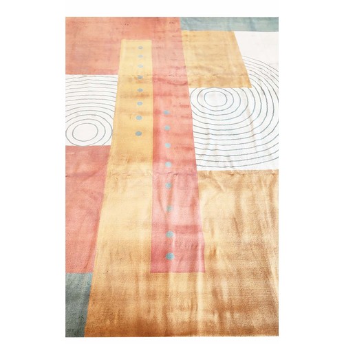 139 - TESSA KENNEDY CARPET, art deco polychrome design.