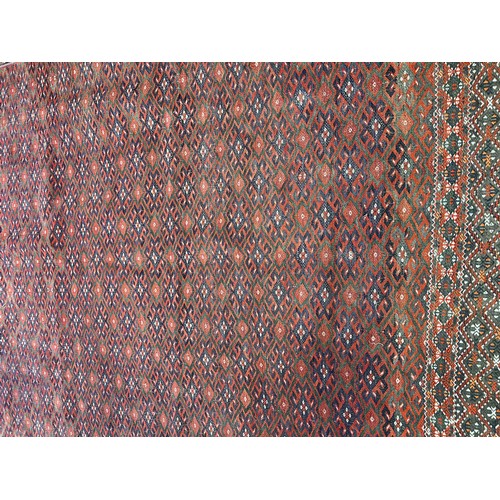 164 - YOMUT TURKMAN SOUMAK CARPET, 375cm x 225cm.