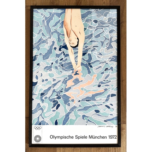 47 - DAVID HOCKNEY (born 1937), The Diver - Olympische Spiele München (Olympic Games Munich), offset in c... 