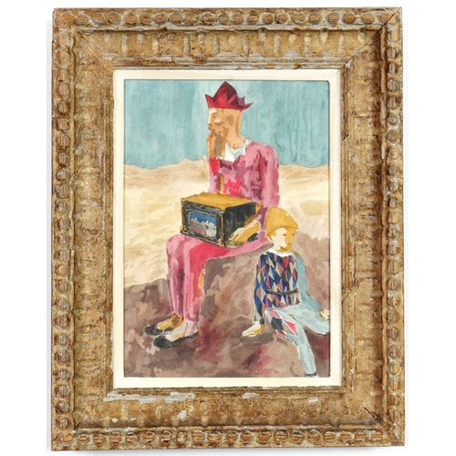 116 - PABLO PICASSO, 'Saltimbanco seduto con ragazzo', hand coloured pochoir, edition 200, rare suite: ven... 