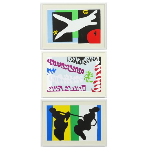 91 - HENRI MATISSE, 'Le Lagoon', 'La Nageur' and 'Le Cowboy' lithographs 2004, Idem Mourlot. (3)