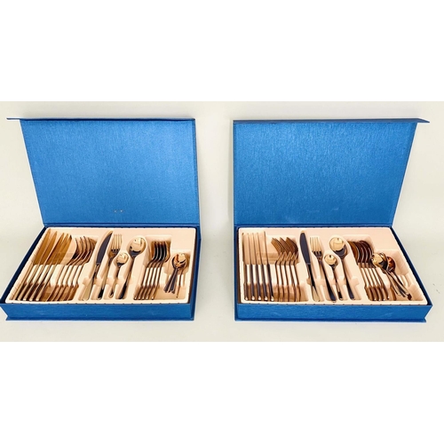 118 - CANTEENS OF CUTLERY, a pair, each with 24 pieces, boxed, 42cm x 26.5cm x 5.5cm. (2)