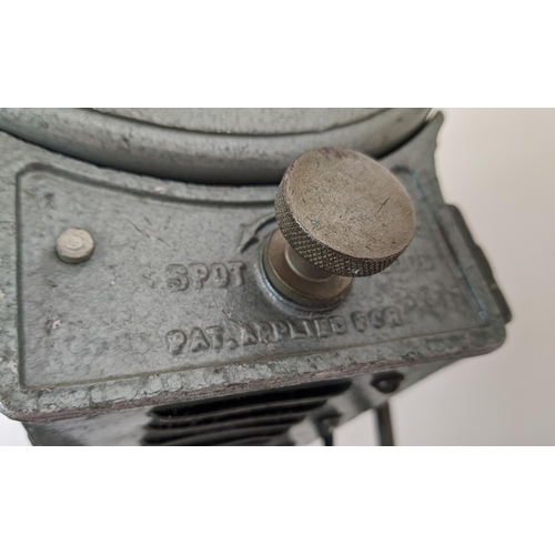 282 - MOLE RICHARDSON STUDIO LAMP, vintage, on tripod base, 173cm H.