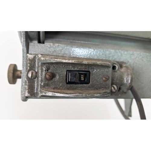 282 - MOLE RICHARDSON STUDIO LAMP, vintage, on tripod base, 173cm H.