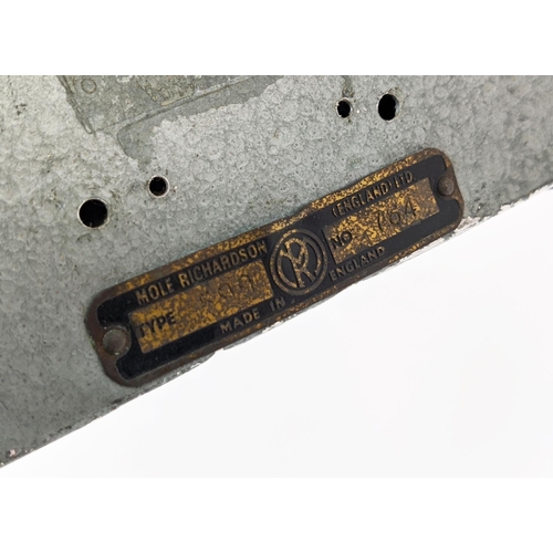 282 - MOLE RICHARDSON STUDIO LAMP, vintage, on tripod base, 173cm H.