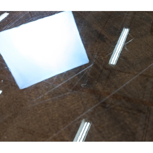 300 - ARTEDI DINING TABLE, lacquered wood with extending leaves, extended 298cm L x 110cm W x 76cm H.