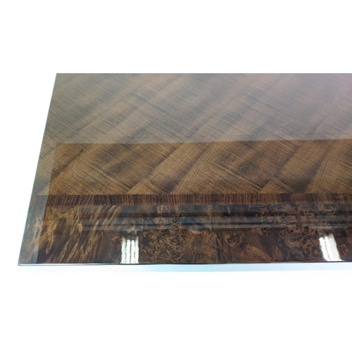 300 - ARTEDI DINING TABLE, lacquered wood with extending leaves, extended 298cm L x 110cm W x 76cm H.