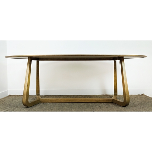 405 - BLANC D'IVOIRE MAXINE DINING TABLE, in oak, 230cm L x 110cm W x 76cm H.