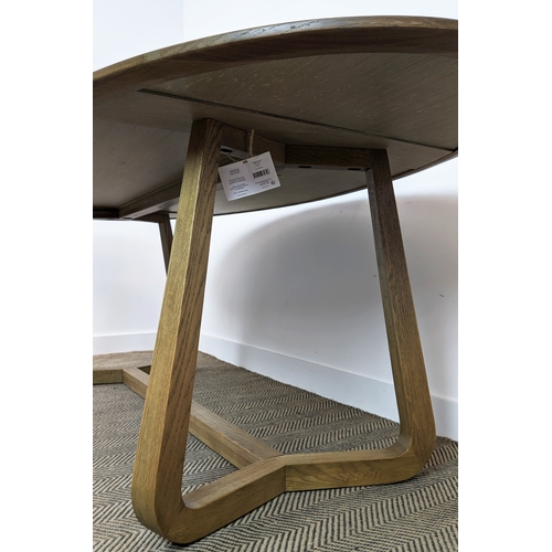 405 - BLANC D'IVOIRE MAXINE DINING TABLE, in oak, 230cm L x 110cm W x 76cm H.