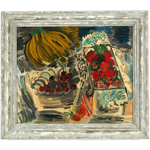 42 - RAOUL DUFY, Still life with cherries, lithograph on arches paper, signed in the plate, 42 x 50 cm.