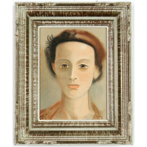 49 - ANDRE DERAIN, Portrait of a Girl - 1939 lithograph, French vintage frame, 24cm x 19cm.