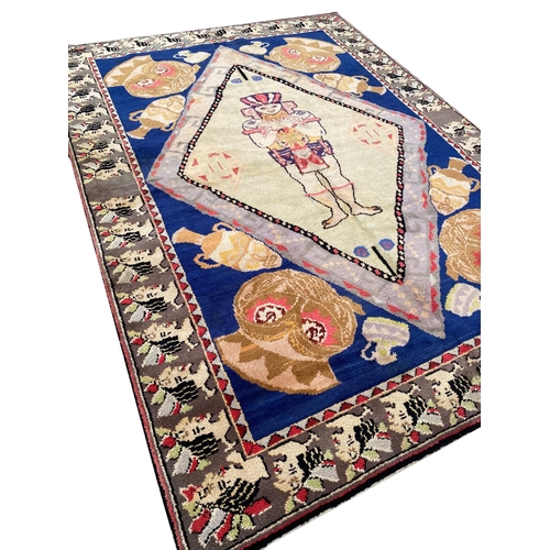 61 - ANTIQUE SWEDISH CARPET, 270cm x 190cm.