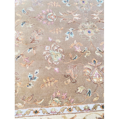 65 - FINE PART SILK TABRIZ DESIGN CARPET, 240cm x 160cm.