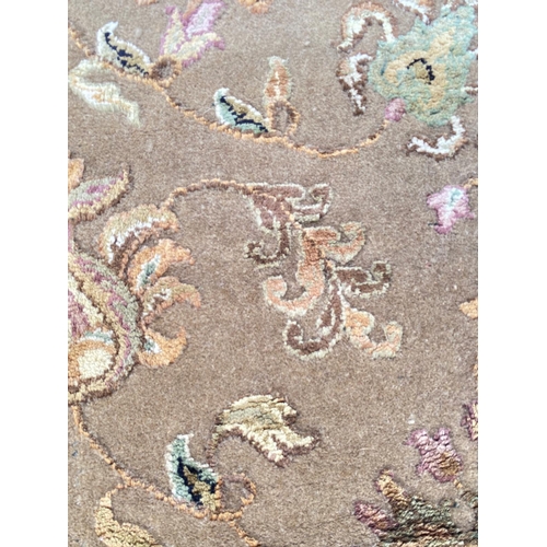 65 - FINE PART SILK TABRIZ DESIGN CARPET, 240cm x 160cm.