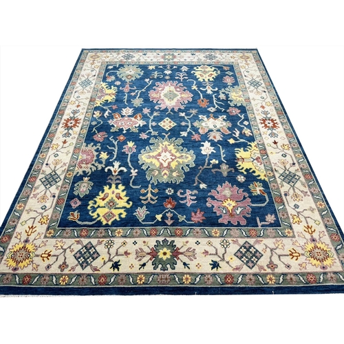 62 - CONTEMPORARY SULTANABAD DESIGN CARPET, 306cm x 241cm.