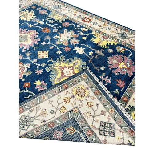 62 - CONTEMPORARY SULTANABAD DESIGN CARPET, 306cm x 241cm.