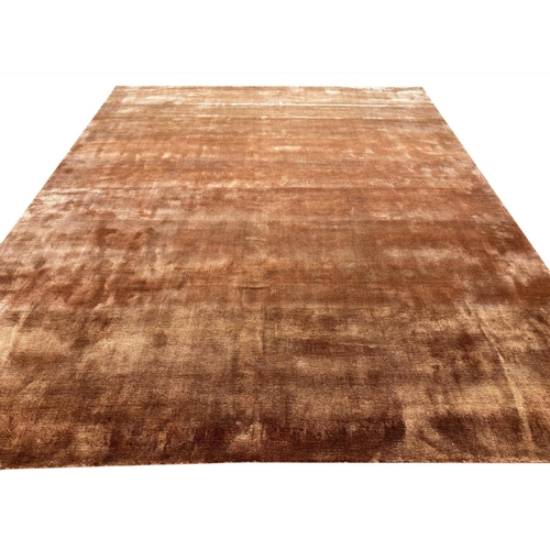 68 - CONTEMPORARY BAMBOO SILK CARPET, 300cm x 250cm.