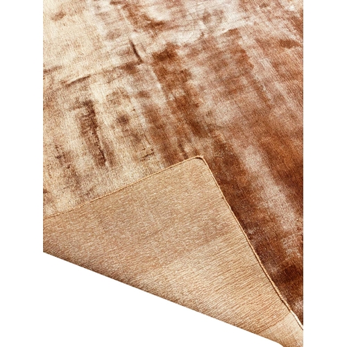 68 - CONTEMPORARY BAMBOO SILK CARPET, 300cm x 250cm.