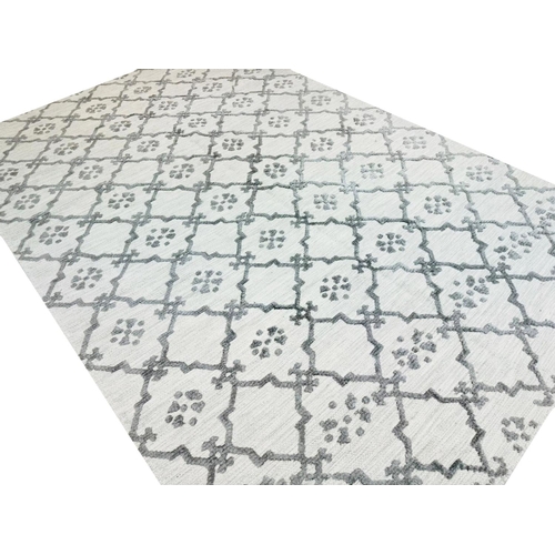 81 - CONTEMPORARY SILK AND WOOL CARPET, 303cm x 200cm.