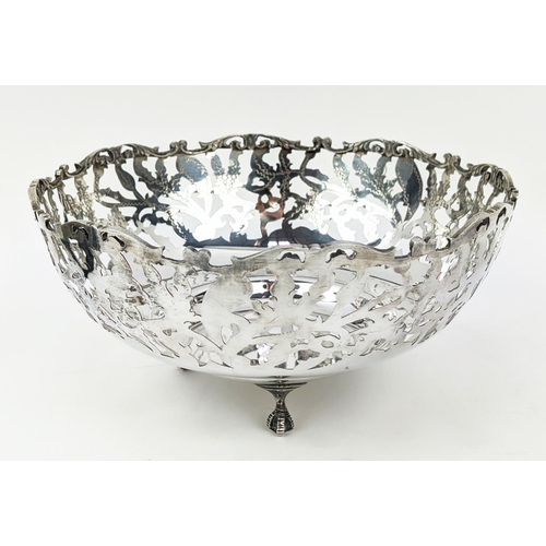 2 - EGYPTIAN SILVER BOWL,  15 oz along with a Roman glass domed cased vase, dome 21cm H, bowl 23cm D x 1... 