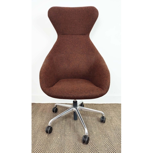 278 - ALLERMUIR DESK CHAIRS, a pair, (to match previous lot).