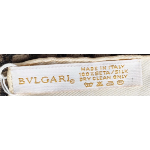 100 - BULGARI 'TURBAN' SILK SCARF, designed by Davide Pizzigoni, 86cm.