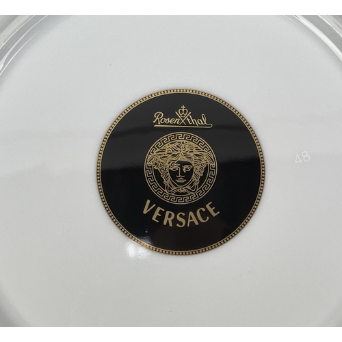 101 - VERSACE ROSENTHAL PLATES, three pairs, each individually boxed with Greek key coloured banding and M... 