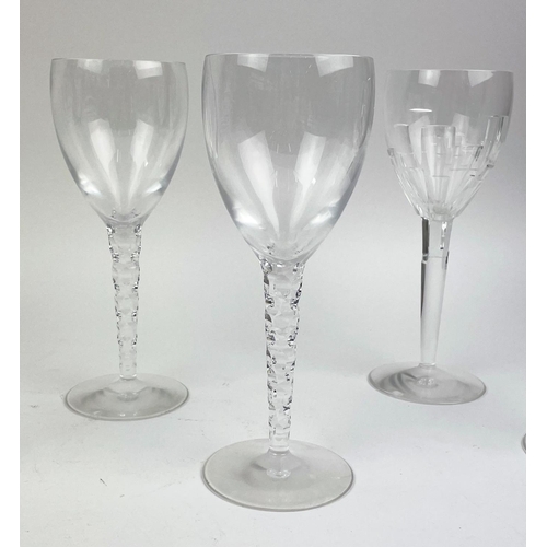 102 - JASPER CONRAN CUT CRYSTAL STUART GLASSES, four pairs. (8)