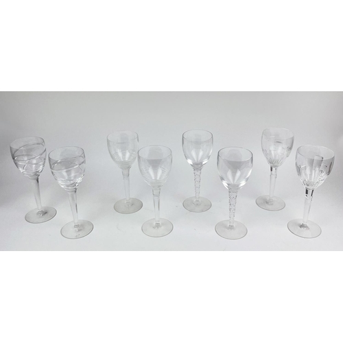 102 - JASPER CONRAN CUT CRYSTAL STUART GLASSES, four pairs. (8)