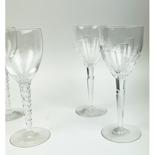 102 - JASPER CONRAN CUT CRYSTAL STUART GLASSES, four pairs. (8)