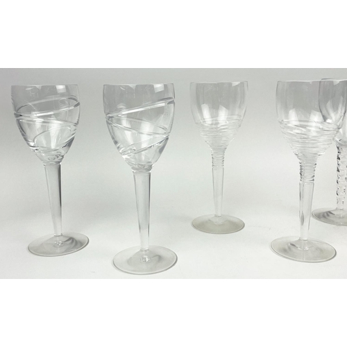 102 - JASPER CONRAN CUT CRYSTAL STUART GLASSES, four pairs. (8)