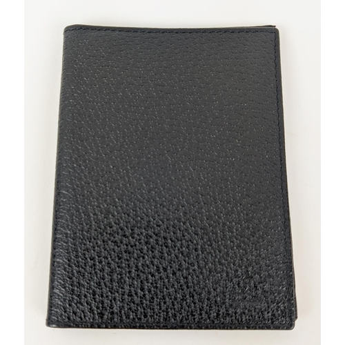 11 - GUCCI BIFOLD DOCUMENT HOLDER, made in Italy, leather, grained texture with card slots and further co... 