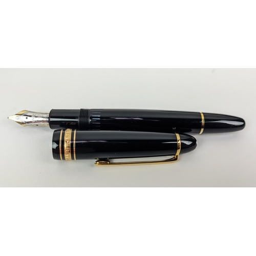 112 - THREE MONTBLANC PENS, comprising Meisterstuck No 161 ball point, with box, a further ball point pen ... 