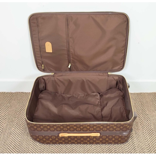 15 - LOUIS VUITTON PEGASE TROLLEY, monogram coated canvas with leather trims, handles, name tag, gold ton... 