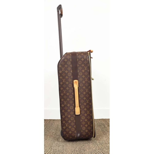 15 - LOUIS VUITTON PEGASE TROLLEY, monogram coated canvas with leather trims, handles, name tag, gold ton... 