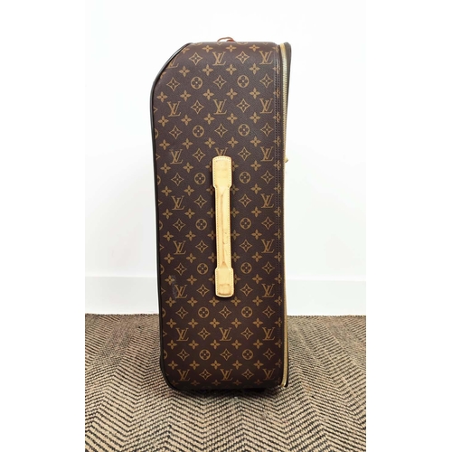 22 - LOUIS VUITTON PEGASE TROLLEY, monogram coated canvas with leather trims, handles, name tag, gold ton... 