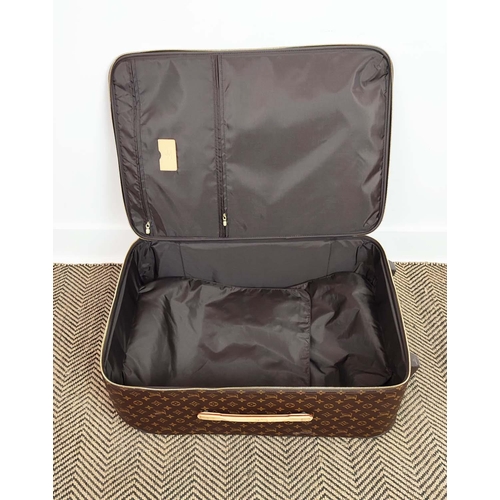 22 - LOUIS VUITTON PEGASE TROLLEY, monogram coated canvas with leather trims, handles, name tag, gold ton... 