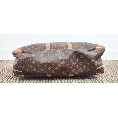 28 - LOUIS VUITTON SIRIUS TRAVEL BAG, monogram coated canvas with leather trims, handles, name tag, gold ... 