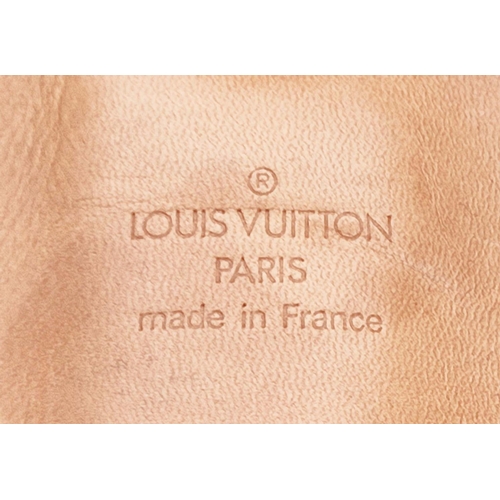 28 - LOUIS VUITTON SIRIUS TRAVEL BAG, monogram coated canvas with leather trims, handles, name tag, gold ... 