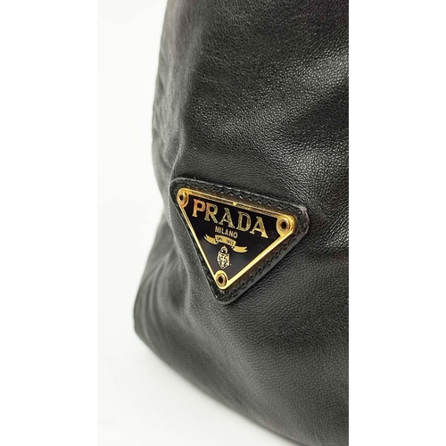 37 - PRADA VINTAGE TOTE BAG, with top knot on strap, top zip closure and logo on the side, 37cm x 15cm x ... 