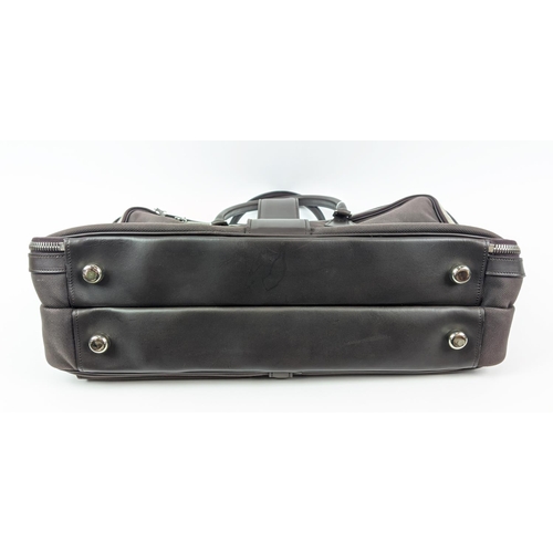 4 - SWAINE ADENEY BRIGG TRAVEL BAG, from St James Collection, canvas with leather trims, fabric interior... 