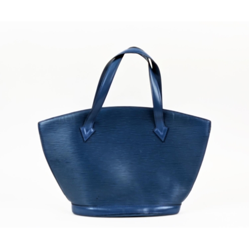 63 - LOUIS VUITTON SAINT JACQUES TOTE BAG, epi leather with double handles, top zip closure, suede lining... 